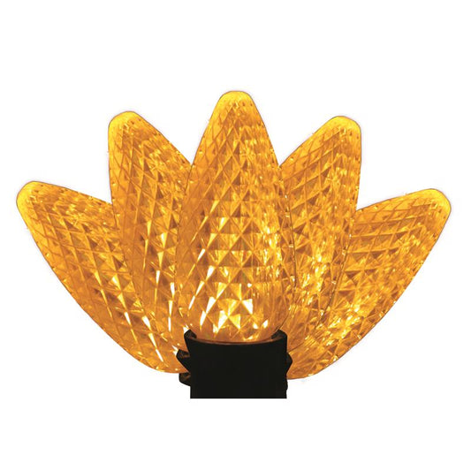 Holiday Bright Lights LED C9 Yellow 25 ct Christmas Light Bulbs