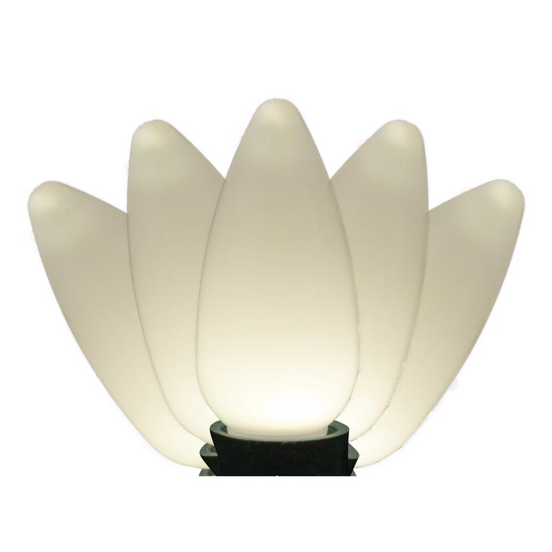 Holiday Bright Lights LED C9 White 25 ct Christmas Light Bulbs