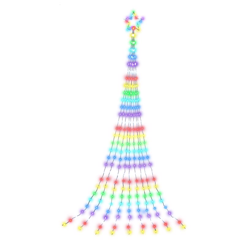 Celebrations LED RGBW Novelty Christmas Lights 8 ft.