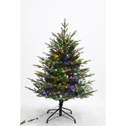 Holiday Bright Lights 4 ft. Full LED 350 ct Emerald Pine Sparkle Color Changing Christmas Tree