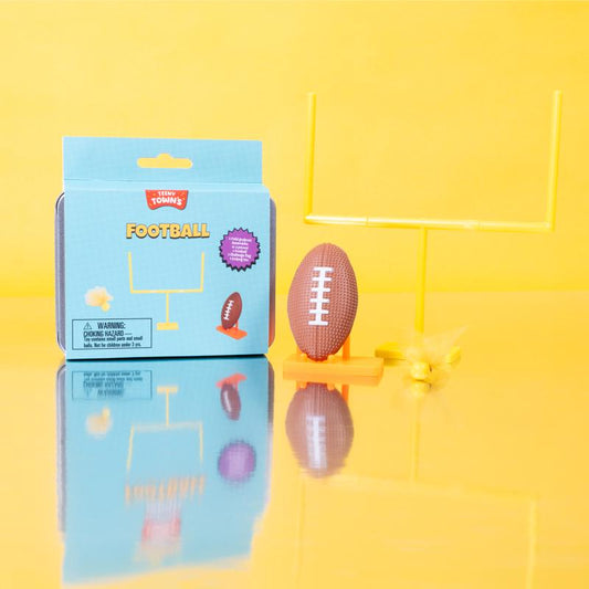 Fizz Teeny Town Football Game Brown/Yellow