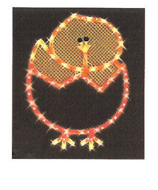 IG Design Egg Chick Silhouette Window Decor Metal/Plastic 1 each