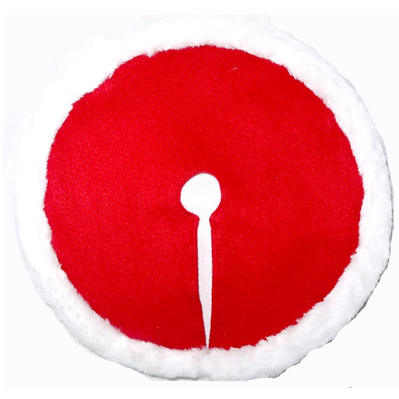 Celebrations Red/White Traditional Tree Skirt 12 in.