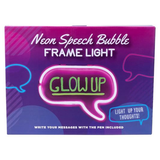 Fizz Neon Speech Bubble Frame Light Pink/Green