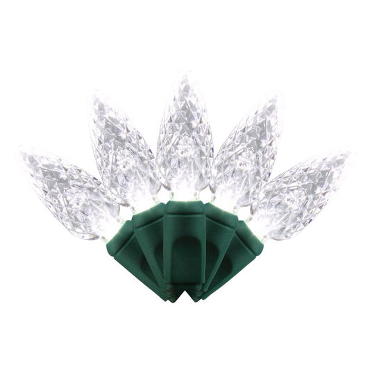 Celebrations LED C6 Pure White Replacement Christmas Light Bulbs