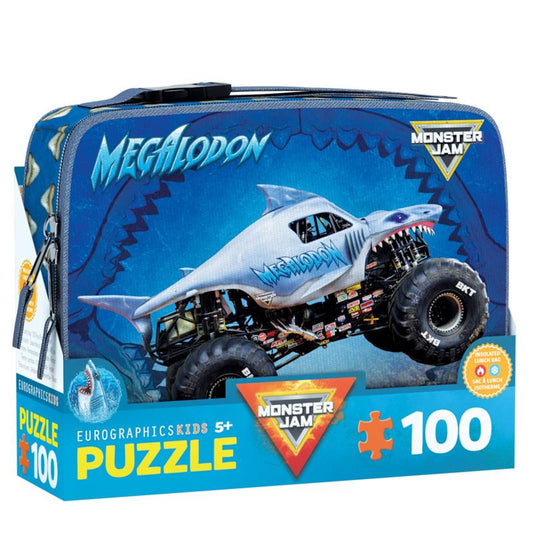 Eurographics Megalodon Monster Jam Jigsaw Puzzles Multicolored 100 pc