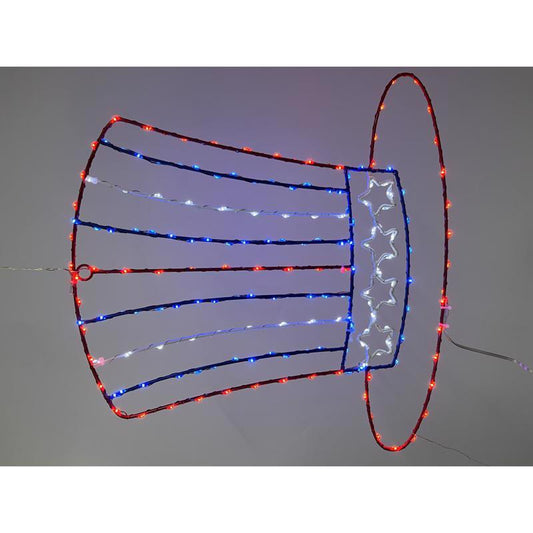 Celebrations Patriotic Silhouette Window Decor Metal 1 pk