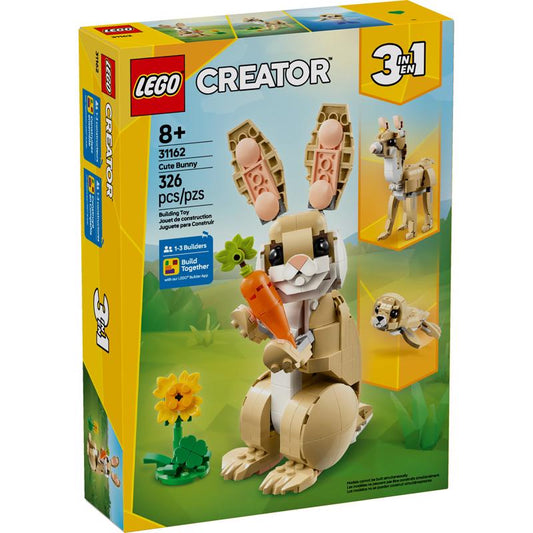 LEGO Creator Cute Bunny Building Toy Multi 326 pc