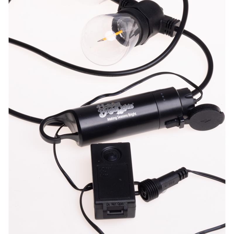 Belle Luci LED Rechargeable Patio Light Light Set Warm White 18 ft. 10 lights