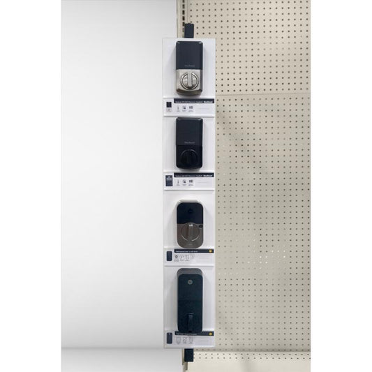 36 in. H X 22.688 in. W X 1.75 in. L White Swing Arm Displayer Metal/Wood