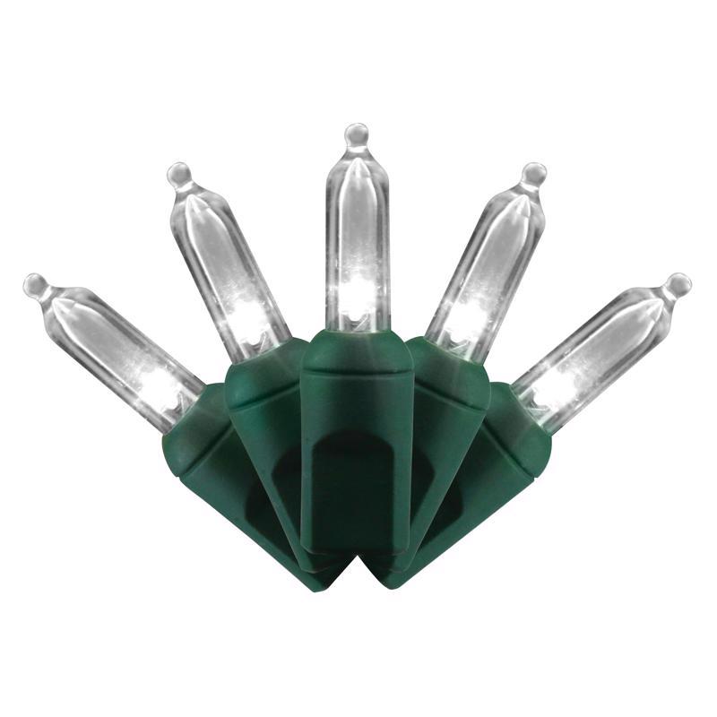 Celebrations LED T5 Pure White 50 ct String Christmas Lights 12 ft.