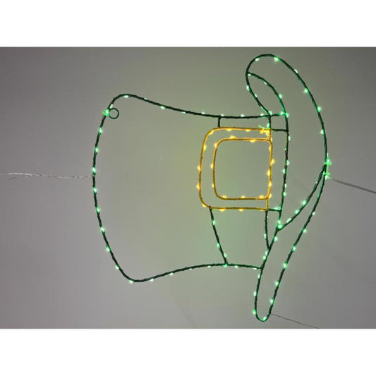 Celebrations Shamrock Hat Silhouette Window Decor Metal 1 pk