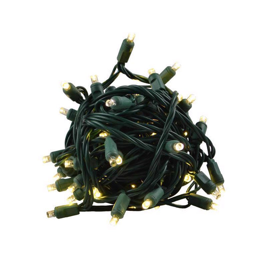 Celebrations LED Grand Mini Warm White 50 ct String Christmas Lights 25 ft.