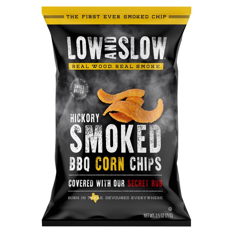 Low and Slow Hickory Smoked BBQ Corn Chips 2.5 oz Bagged