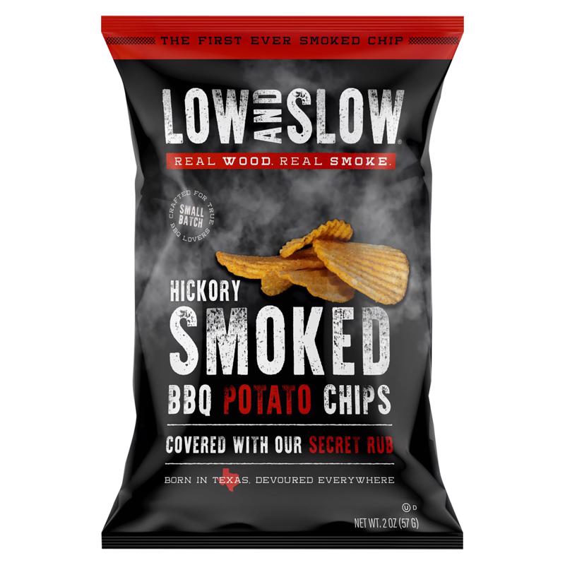 Low and Slow Hickory Smoked BBQ Potato Chips 2 oz Bagged