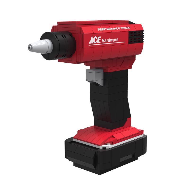 ACE NovaBrix Drill Building Block Red/Black/White 322 pc