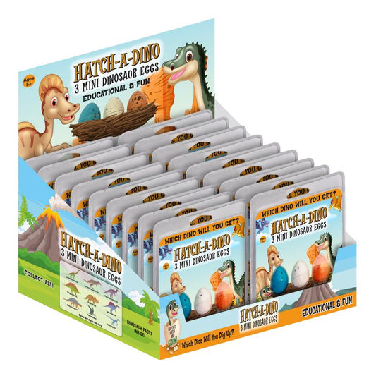 Zorbitz Mini Dinosaur Eggs Toy Multicolored 3 pc