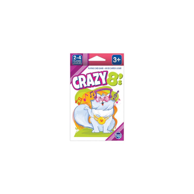 TCG Crazy 8's Card Game Multicolored 52 pc