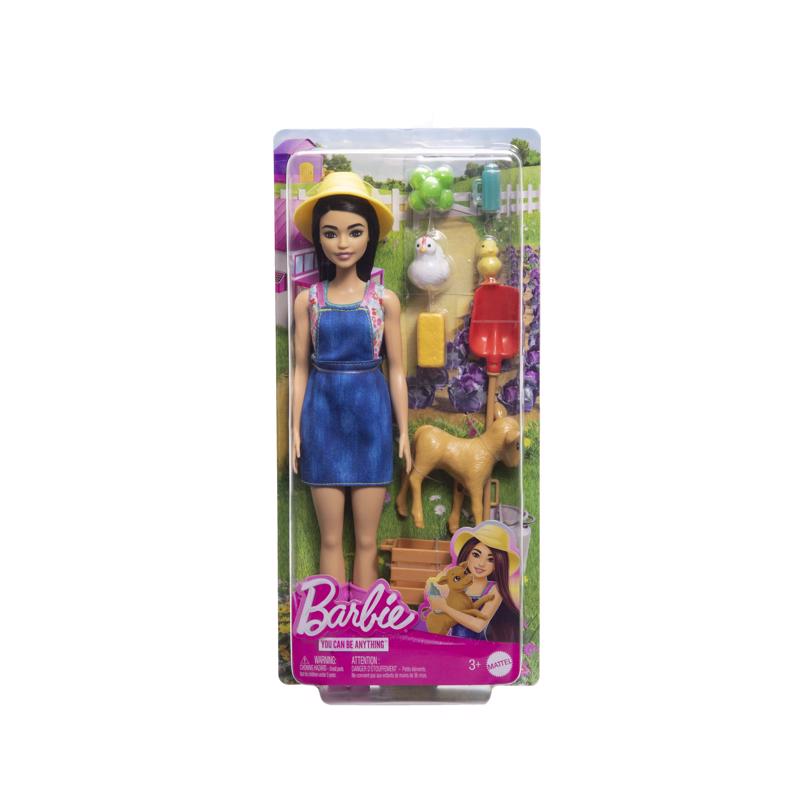 Barbie Farmer Doll Multicolored