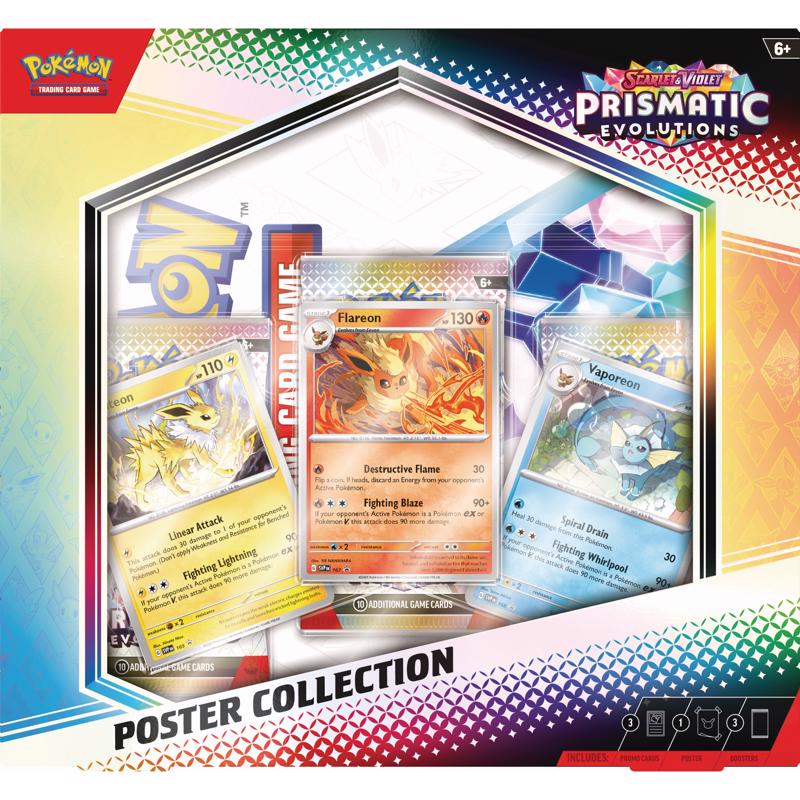 Pokemon Prismatic Evolutions Poster Collection Trading Cards