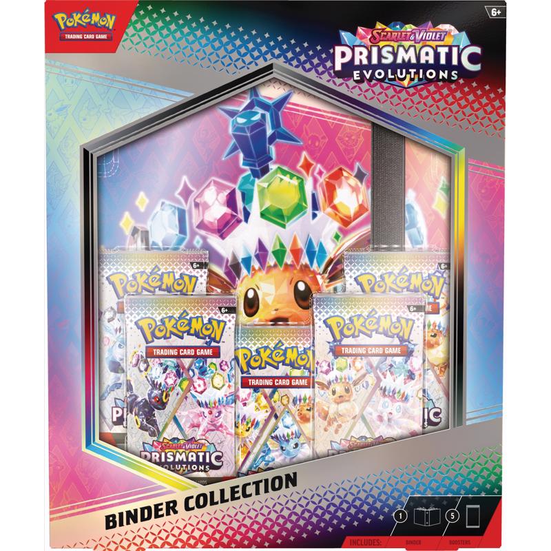 Pokemon Prismatic Evolutions Binder Collection Trading Cards