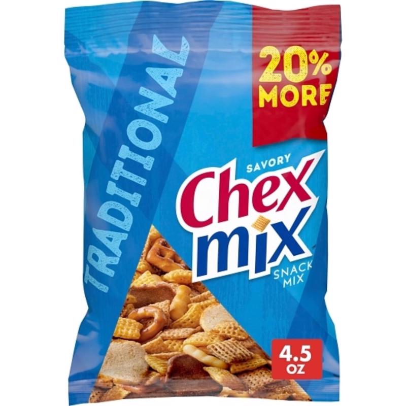 General Mills Chex Mix Savory Traditional Snack Mix 4.5 oz Bagged