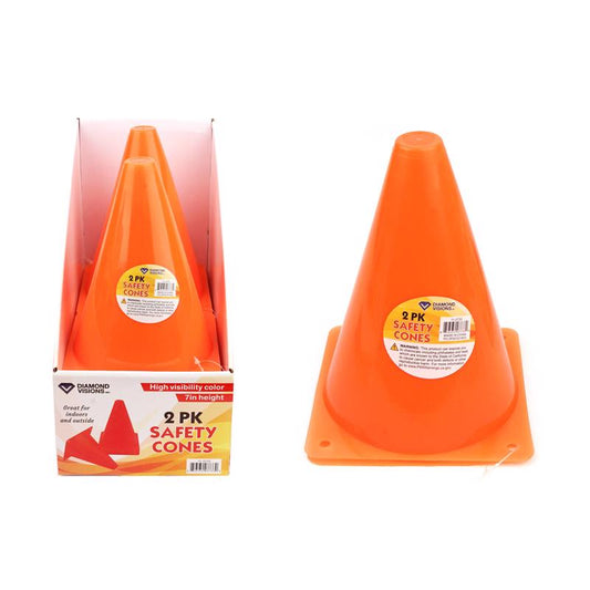Diamond Visions Cones Toy Orange 2 pc