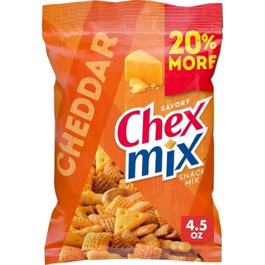 General Mills Chex Mix Cheddar Snack Mix 4.5 oz Bagged