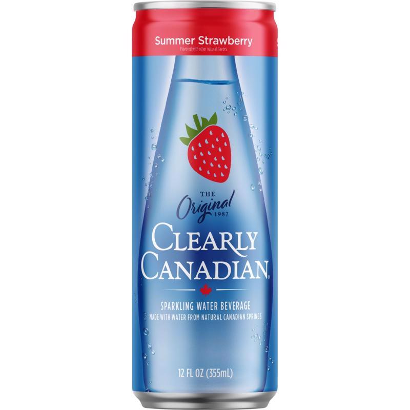 Clearly Canadian Strawberry Sparkling Spring Water 12 fl. oz. 1 pk