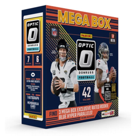 Panini NFL 2024 Donruss Optic Football Mega Box Trading Cards Multicolored 42 pc