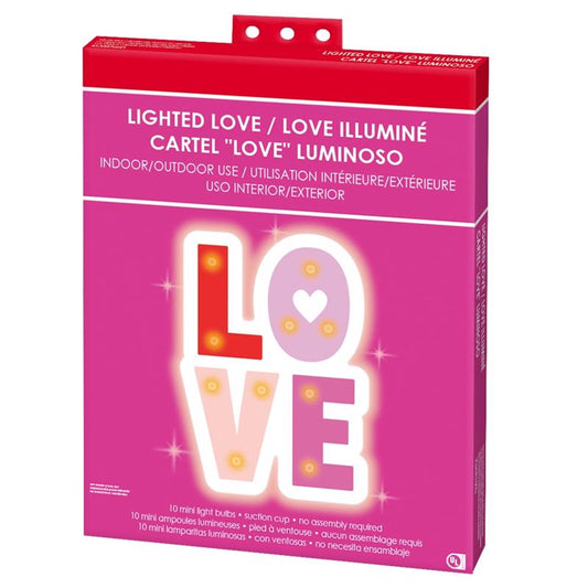 IG Design Val Shimmer Love Window Decor 1 pk