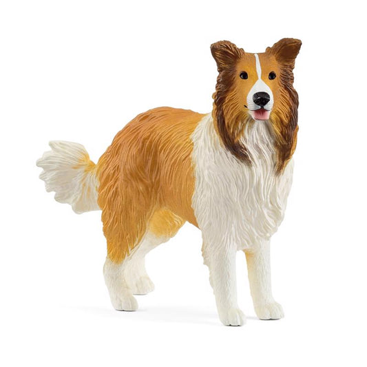 Schleich Collie Figurine White/Brown