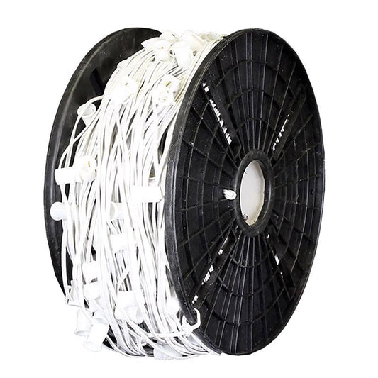 Holiday Bright Lights C9 Socket Light Cord on Reel