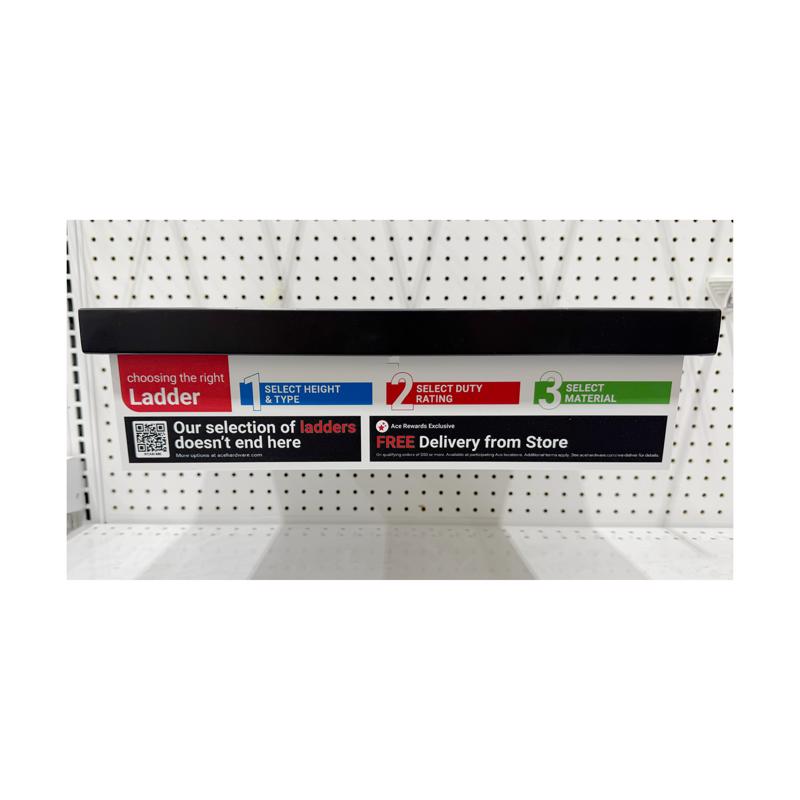 Standard L&G/Outdoor Living Graphic Sign Ladder Undershelf Graphic