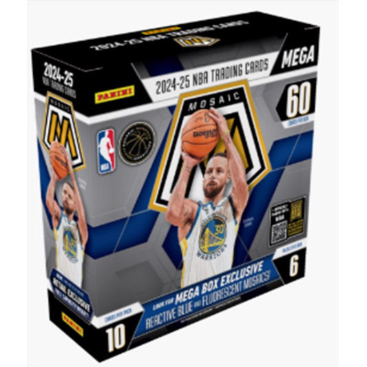 Panini Mosaic NBA 2024/25 Basketball Mega Box Trading Cards Multicolored 60 pc