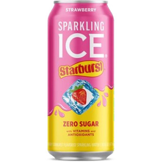 Sparkling Ice Starburst Strawberry Beverage 16 oz 1 pk