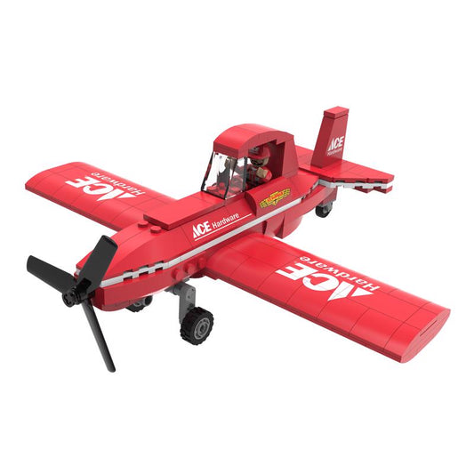 ACE Hardware NovaBrix Airplane Toy Black and Red 213 pc