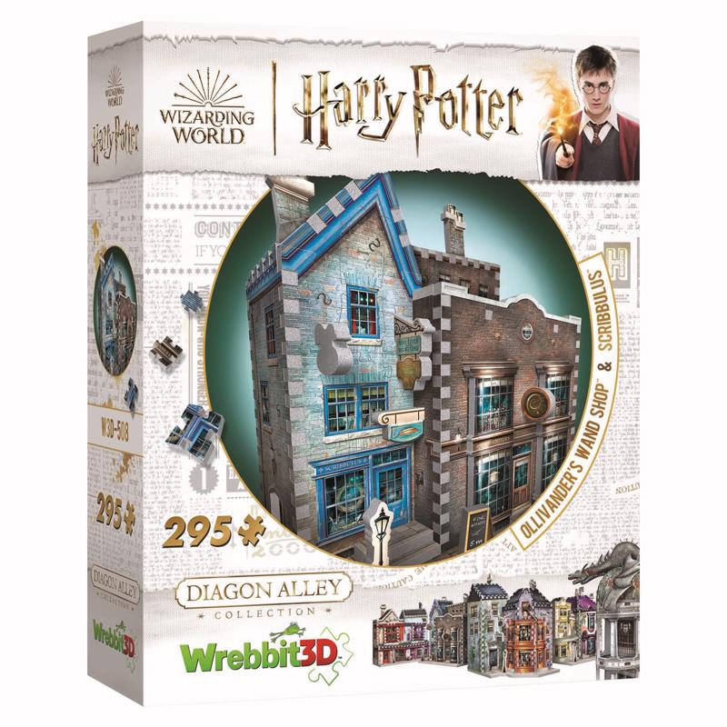 Wrebbit3D Harry Potter Olivander's Wand Shop & Scribbulus 3D Jigsaw Puzzle Multicolored 295 pc