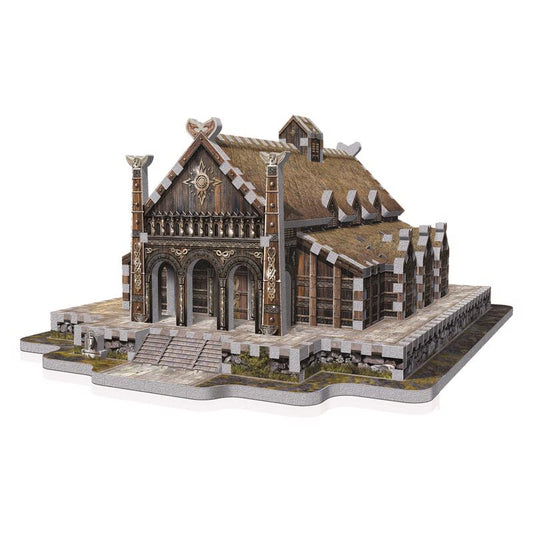 Wrebbit3D The Lord of the Rings Golden Hall-Edoras 3D Jigsaw Puzzle Multicolored 445 pc