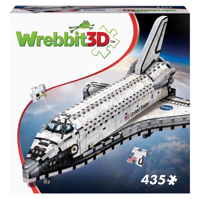 Wrebbit3D Space Shuttle Orbiter 3D Jigsaw Puzzle White 435 pc