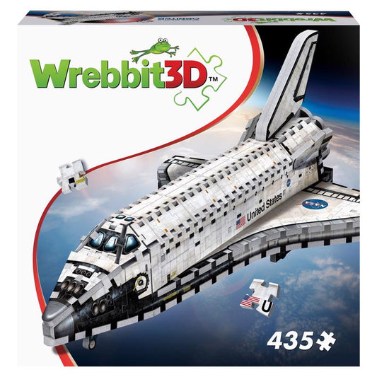 Wrebbit3D Space Shuttle Orbiter 3D Jigsaw Puzzle White 435 pc