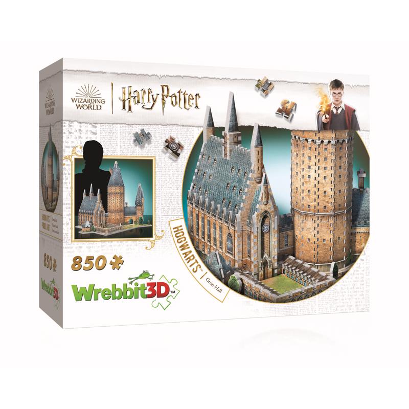 Wrebbit3D Harry Potter Hogwarts Great Hall 3D Jigsaw Puzzle Multicolored 850 pc