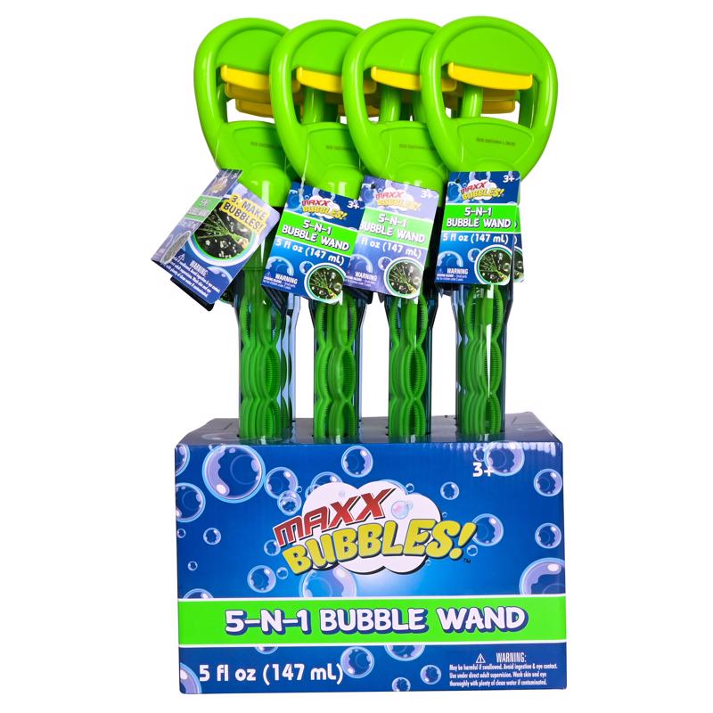 Maxx Bubbles 5-in-1 Bubble Wand Green
