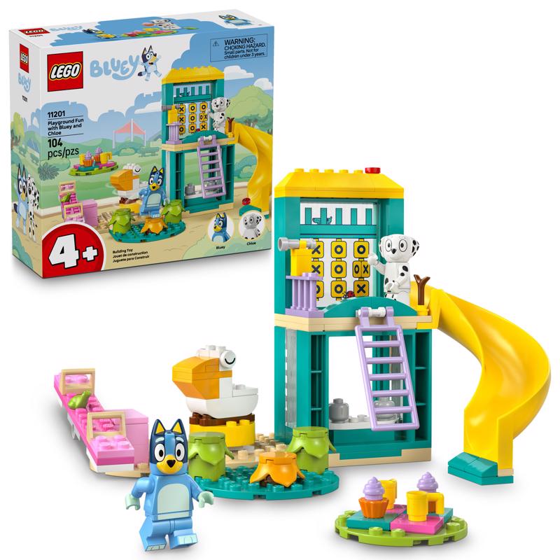 LEGO Bluey Playground Fun with Bluey and Chloe Building Set Multi 104 pc