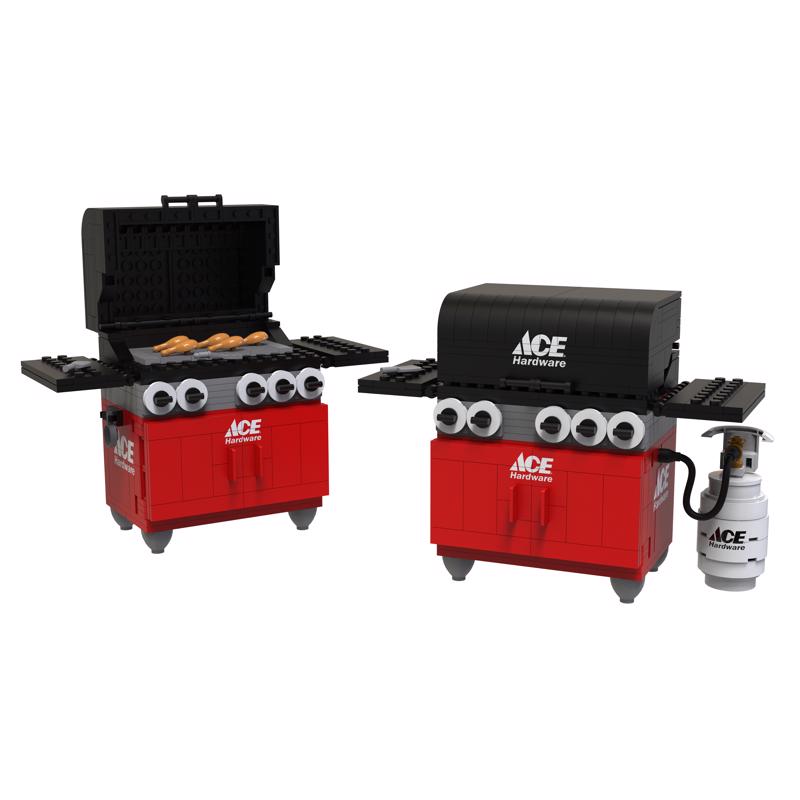 ACE Hardware NovaBrix Outdoor Grill Toy Black/Red 213 pc
