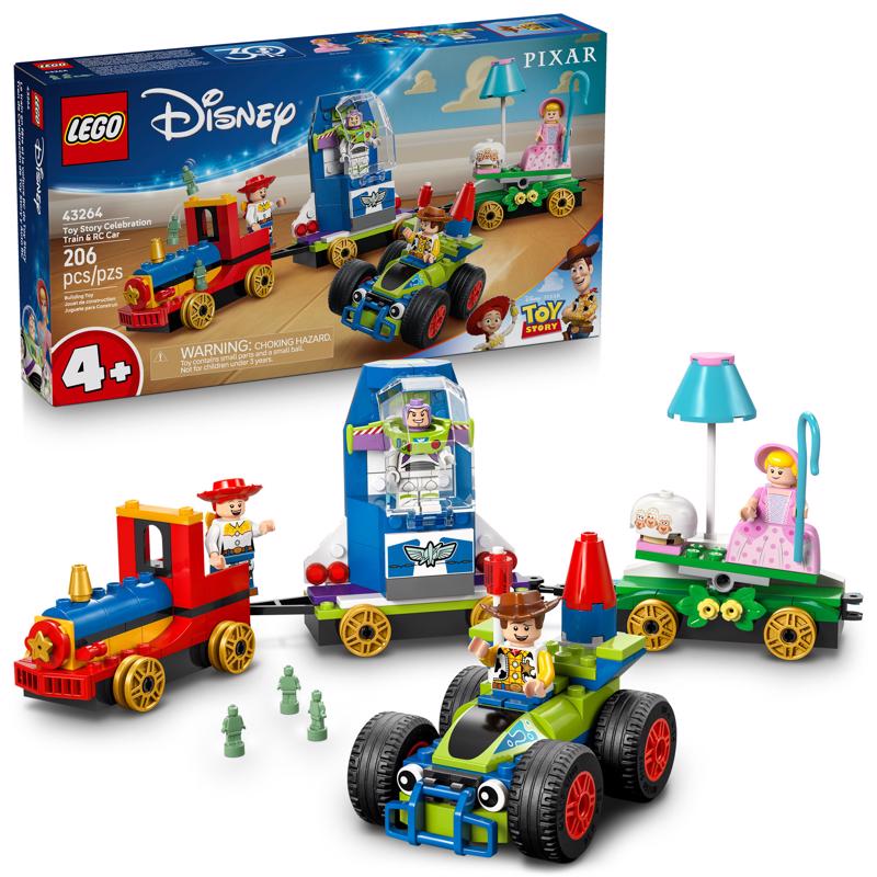 LEGO Disney Toy Story Celebration Train and RC Car Building Set Multi 206 pc