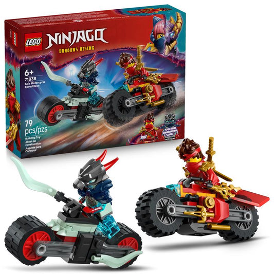 LEGO Ninjago Kai's Motorcycle Speed Race Building Set Multi 79 pc