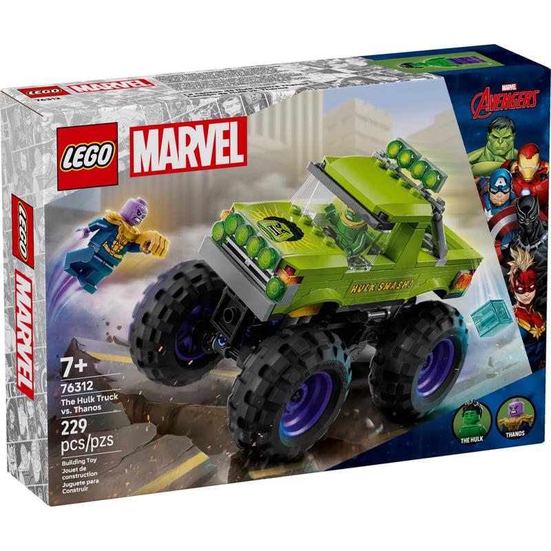 LEGO Super Heroes The Hulk Truck vs. Thanos Building Set Multicolored 229 pc