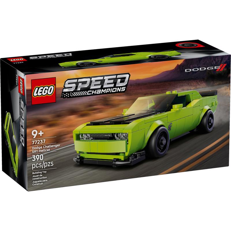 LEGO Speed Champions Dodge Challenger SRT Hellcat Building Set Multicolored 390 pc