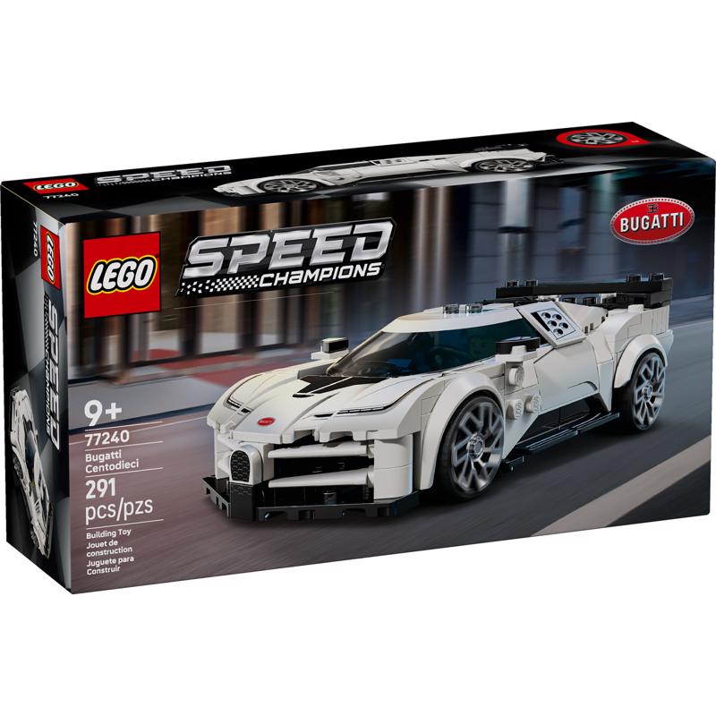 LEGO Speed Champions Bugatti Centodieci Hyper Sports Car Building Set Multicolored 291 pc